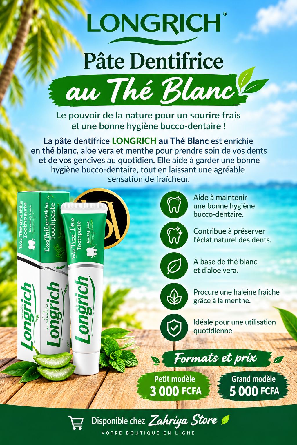 Pâte Dentifrice Longrich PM
